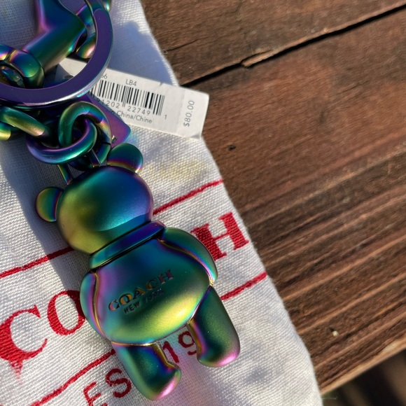 🐻COACH BEAR🐻  💚RARE💙 NEW - Picture 7 of 8